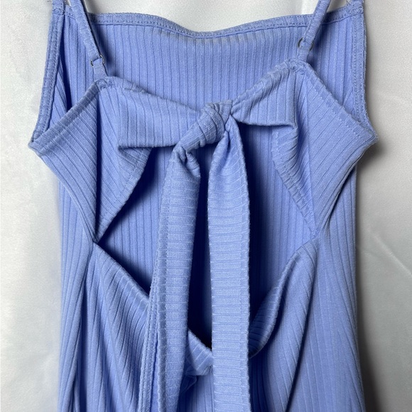 Forever 21 Sky Blue Body-con Mini Dress w/ Bow-tie Back - Picture 4 of 5